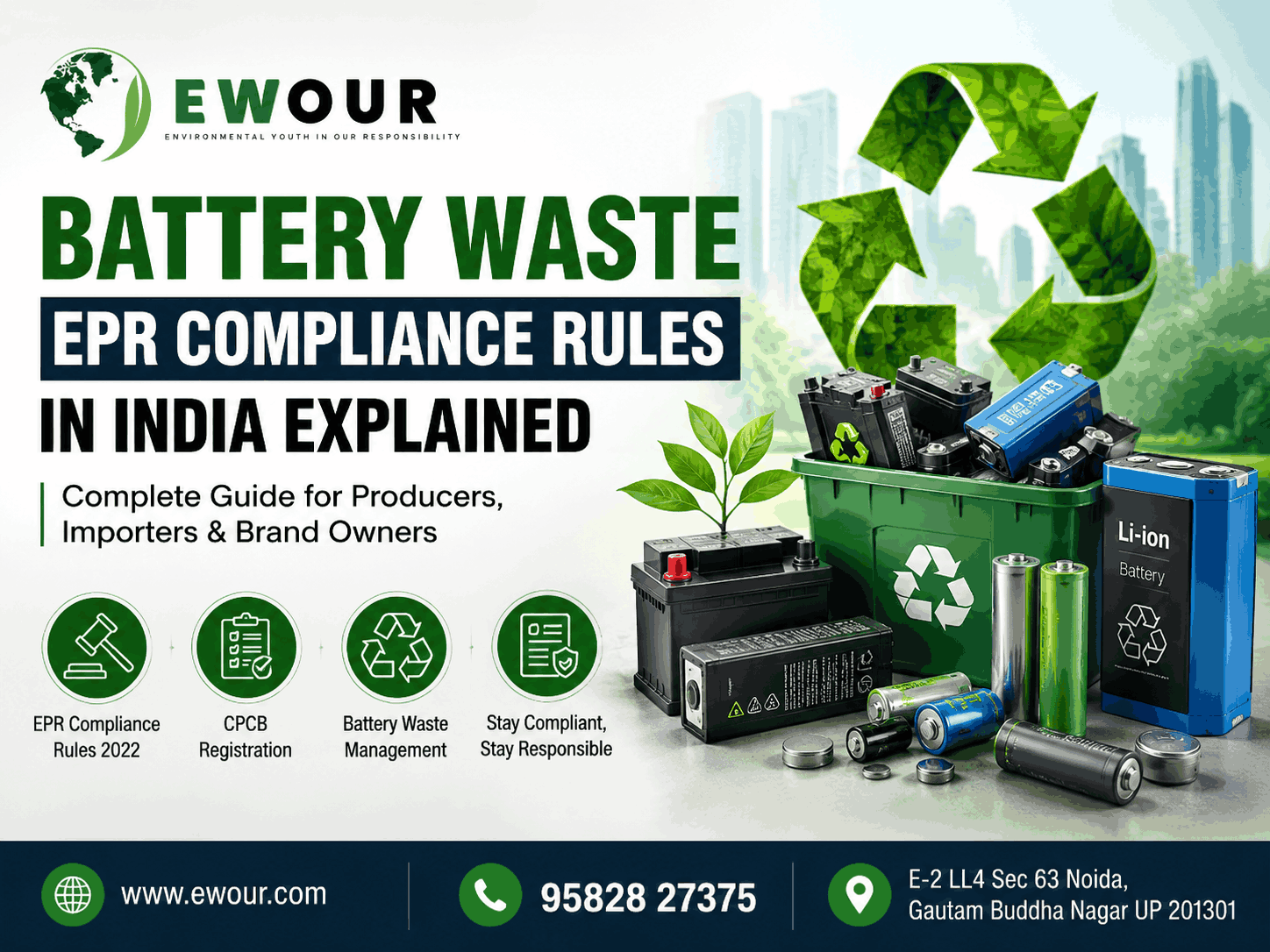 Battery Waste EPR Compliance Rules in India – Complete 2026 Guide
